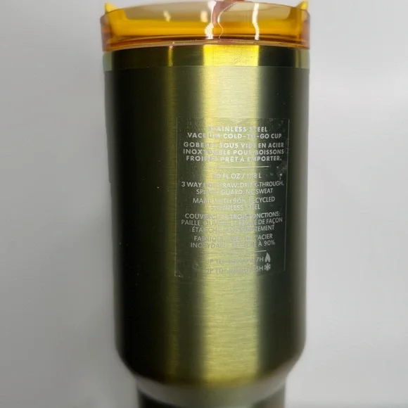 LIMITED EDITION STARBUCKS VS STANLEY Summer 2024 40 oz Tumbler Purple Gold - Picture 5 of 10